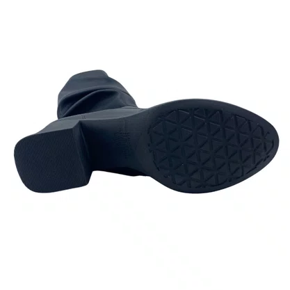 Bota Mississipi Slouch Salto Bloco Cano Médio Preta 502