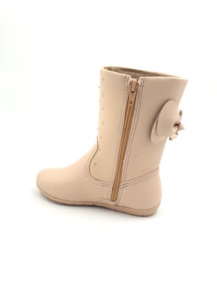 Bota Pampili Menina Nude com Laços 367.118