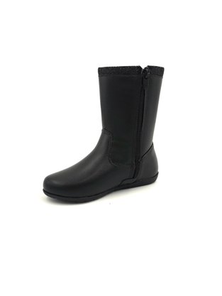 Bota Pampili Menina Preta Com Gliter e Laços 367.114