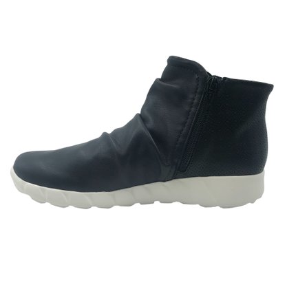 Bota Piccadilly Cano Baixo Rasteira Preta 970097