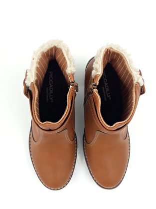 Bota Piccadilly Cano Curto Caramelo 342008