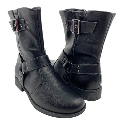 Bota Piccadilly Cano Médio Montaria Preta 653013