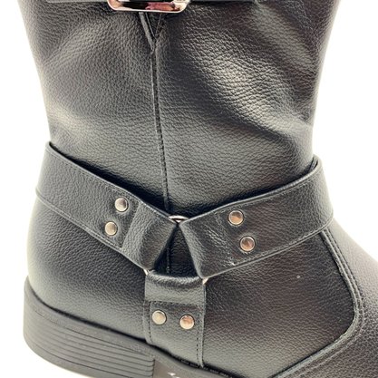 Bota Piccadilly Cano Médio Montaria Preta 653013