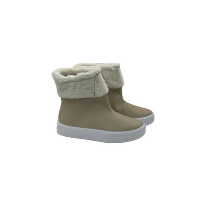Bota Piccadilly Marfim Com Forro Térmico S018010