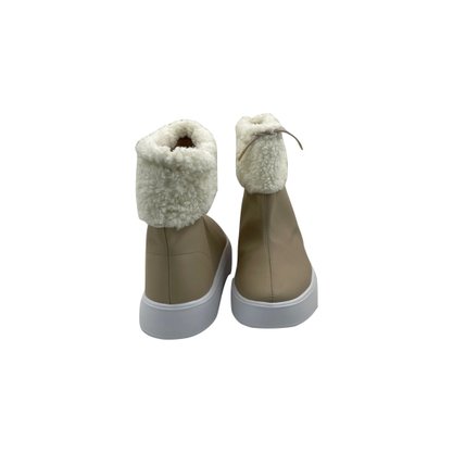 Bota Piccadilly Marfim Com Forro Térmico S018010