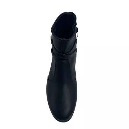 Bota Piccadilly Preta 261042 Cano Curto Sem Salto