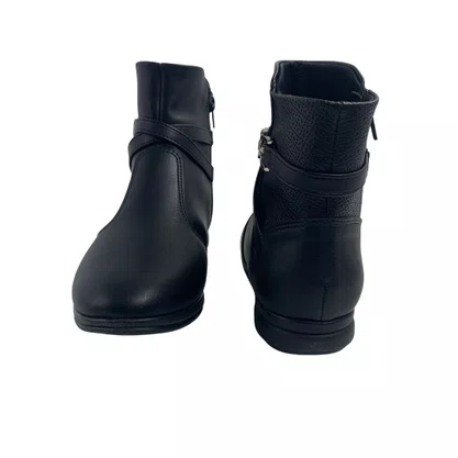 Bota Piccadilly Preta 261042 Cano Curto Sem Salto