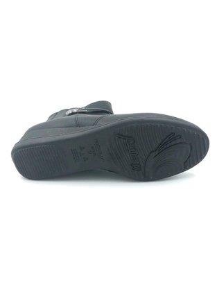 Bota Piccadilly Preta Anabela Forro Térmico 117068
