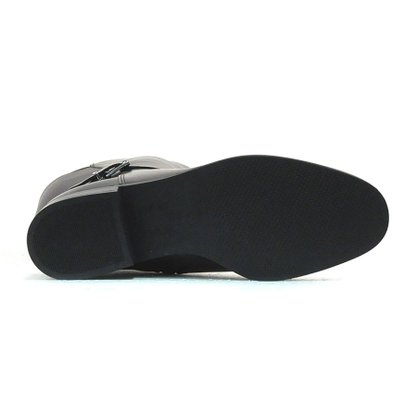 Bota Ramarim Over The Knee Montaria Preta Couro Natura