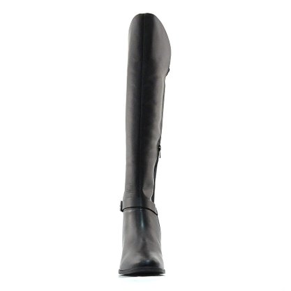 Bota Ramarim Over The Knee Montaria Preta Couro Natura