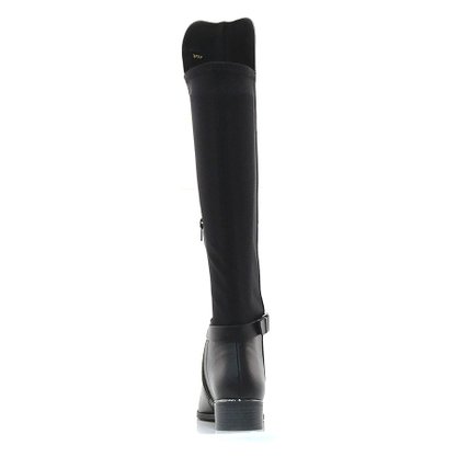 Bota Ramarim Over The Knee Montaria Preta Couro Natura