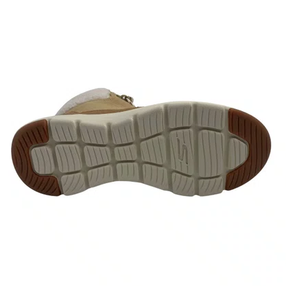 Bota Skechers Glacial Ultra Autumn Days Bege Scotchgard 3M