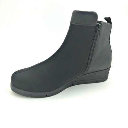 Bota Usaflex Preta Anabela Joanete 0503