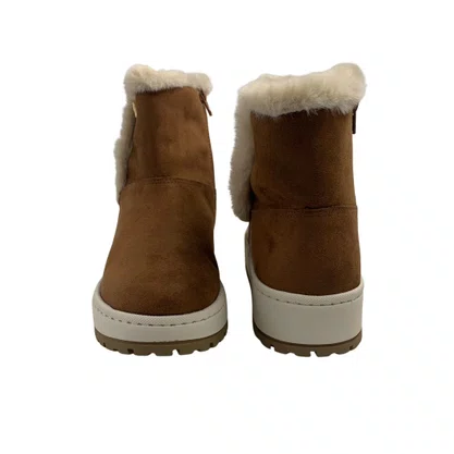 Bota Via Marte Caramelo 25900710 Cano Curto Camurça Pelo