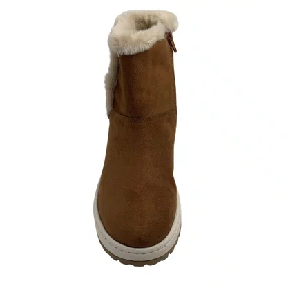 Bota Via Marte Caramelo 25900710 Cano Curto Camurça Pelo