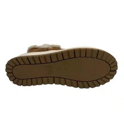 Bota Via Marte Caramelo 25900710 Cano Curto Camurça Pelo