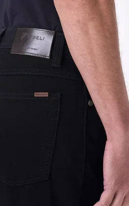 Calça Chino Masculina Fideli Regular Preta CR50300608