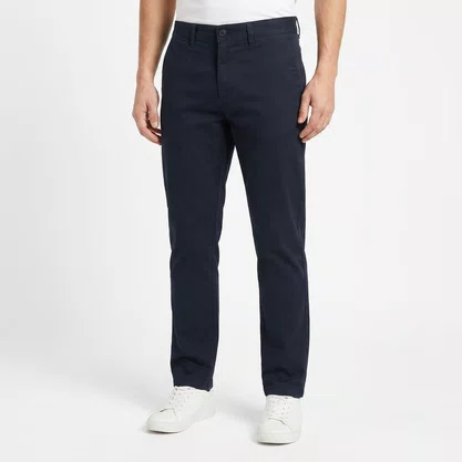 Calça Chino Masculina Fideli Regular Preta CR91002497