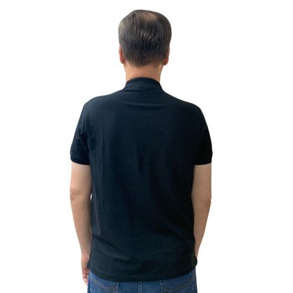 Camisa Fideli Gola Polo Algodão Peruano Preta PR805010