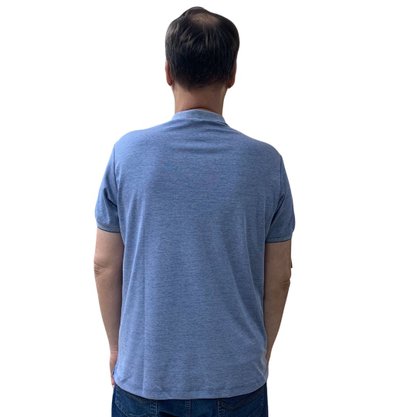 Camisa Fideli Gola Polo Giorno Azul EXG PR1605081