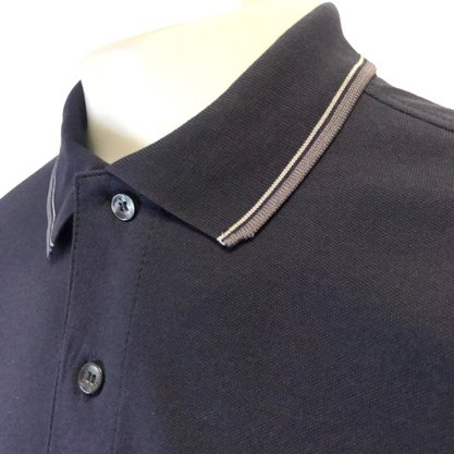 Camisa Fideli Gola Polo Giorno Azul Marinho EX PR905057