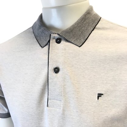 Camisa Fideli Golo Polo Giorno Cinza PR805082