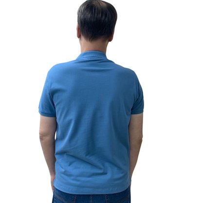 Camisa Fideli Polo Algodão Peruano Azul PR805010
