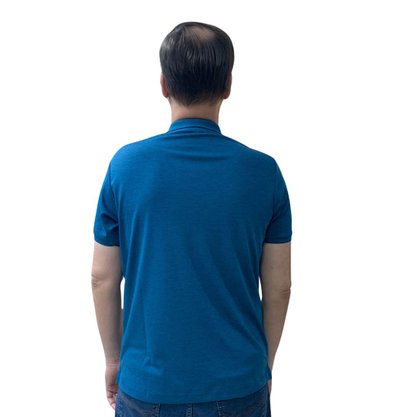 Camisa Fideli Polo Giorno Algodão Pima Azul EXG PR1305156