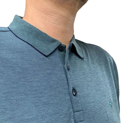 Camisa Fideli Polo Giorno Algodão Pima Verde PR1305156