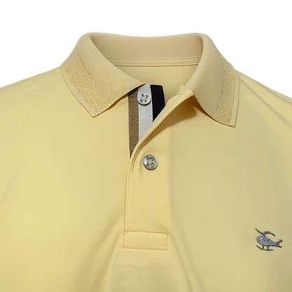 Camisa Polo Masculina Sallo Slim Fit Pérgula Amarela 0084