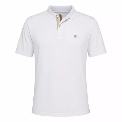 Camisa Polo Masculina Sallo Slim Fit Pérgula Branca 0084