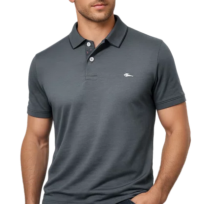 Camisa Polo Masculina Sallo Slim Pérgula 0083 Chumbo