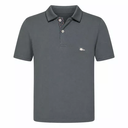 Camisa Polo Masculina Sallo Slim Pérgula 0083 Chumbo