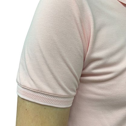 Camisa Sallo Gola Polo Slim Básica Rosa 4711