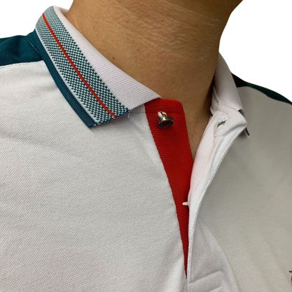 Camisa Sallo Gola Polo Slim Branca 7122