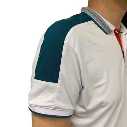 Camisa Sallo Gola Polo Slim Branca 7122