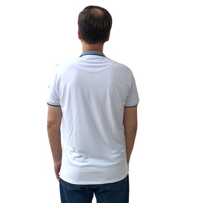 Camisa Sallo Gola Polo Slim Branca 7122