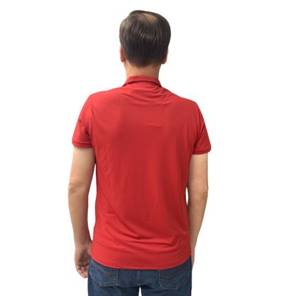Camisa Sallo Gola Polo Slim Dry Vermelha 3055
