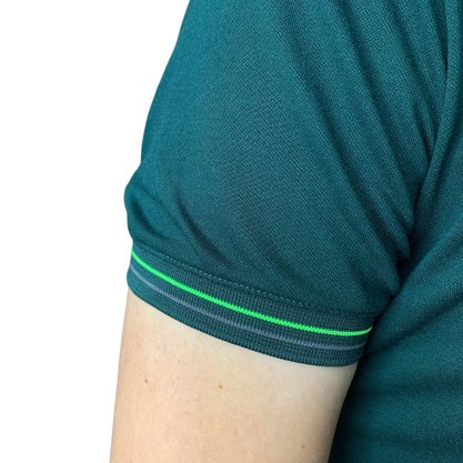 Camisa Sallo Gola Polo Slim Verde 7189