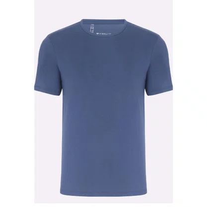 Camiseta Fideli Techno Slim Azul TR01305219