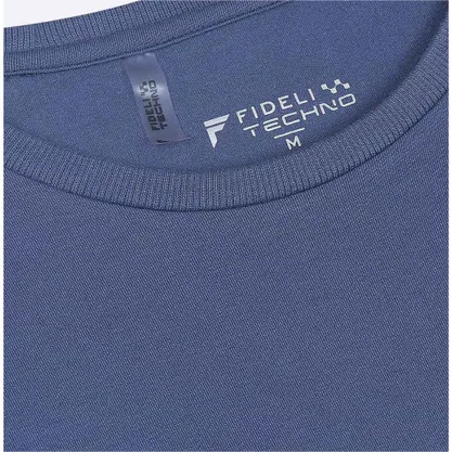 Camiseta Fideli Techno Slim Azul TR01305219