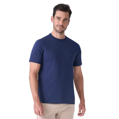Camiseta Masculina Fideli Slim Marinho TR00405023 EXG
