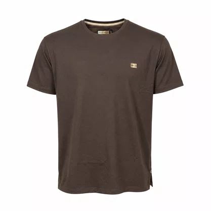 Camiseta Masculina Sallo Slim Brand Marrom 0044