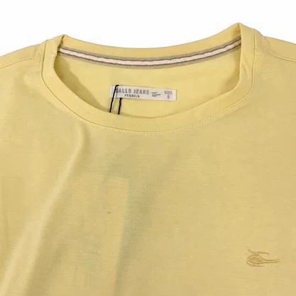 Camiseta Masculina Sallo Slim Fit Amarela 1157