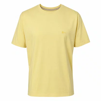 Camiseta Masculina Sallo Slim Fit Amarela 1157