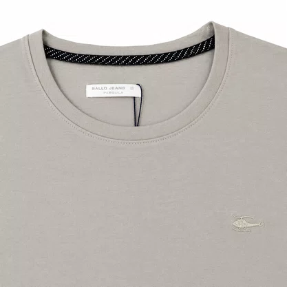 Camiseta Masculina Sallo Slim Fit Cinza 1157