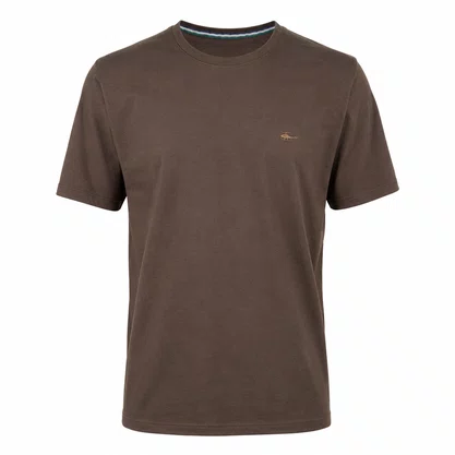Camiseta Masculina Sallo Slim Fit Marrom 1157