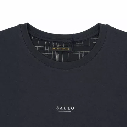 Camiseta Masculina Sallo Slim Preta 0043