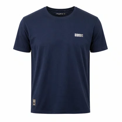 Camiseta Premium Sallo Slim Azul Marinho 0041
