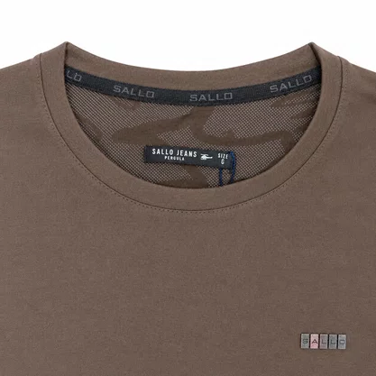 Camiseta Premium Sallo Slim Marrom 0041